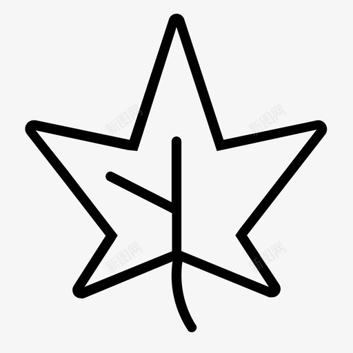 枫叶秋天树叶svg_新图网 https://ixintu.com 枫叶 秋天 树叶 植物 自然