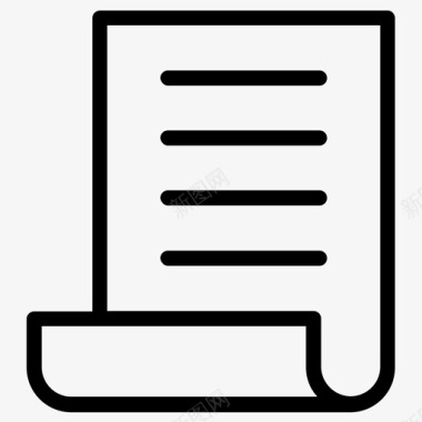 纸张文档列表图标