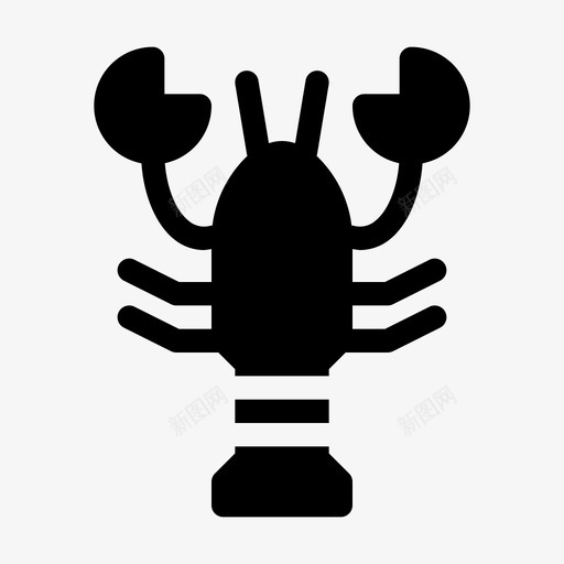 龙虾小龙虾甲壳类动物svg_新图网 https://ixintu.com 龙虾 小龙 甲壳类 动物 海鲜