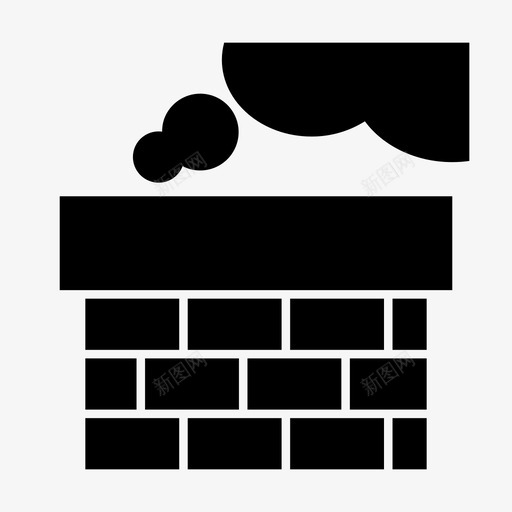 烟囱砖头壁炉svg_新图网 https://ixintu.com 烟囱 砖头 壁炉 房子 屋顶 烟雾