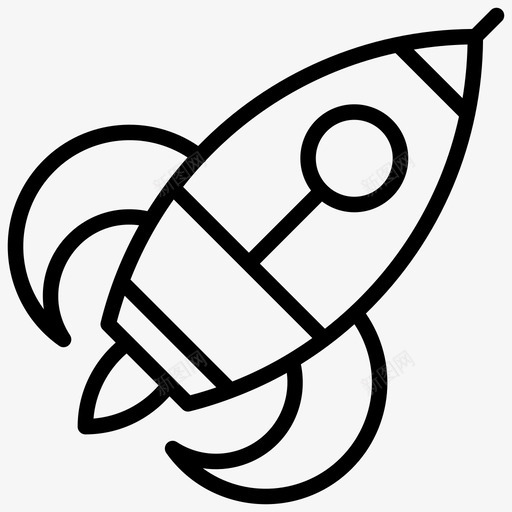 火箭发射商业发射导弹svg_新图网 https://ixintu.com 火箭 发射 商业 导弹 太空 创业 机器人 工程 线图 图标