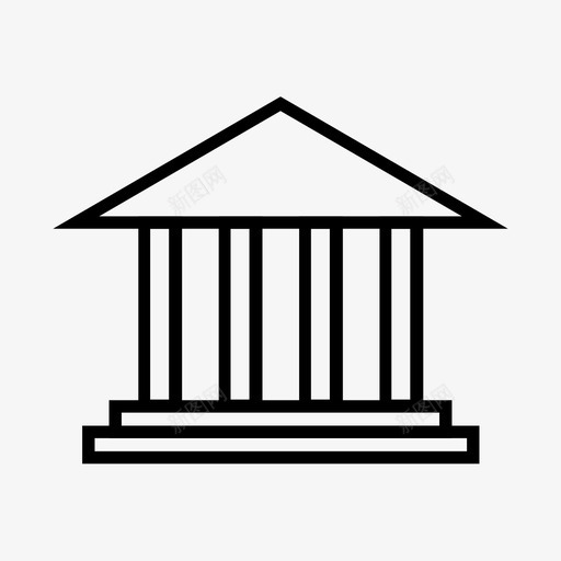 银行建筑文化svg_新图网 https://ixintu.com 银行 建筑 文化 博物馆 寺庙