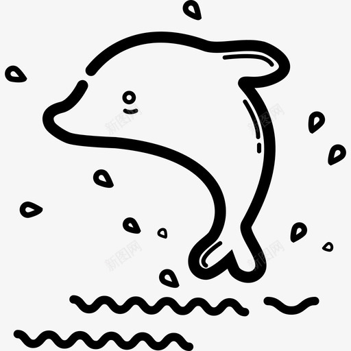 dolphinsvg_新图网 https://ixintu.com 线性 扁平