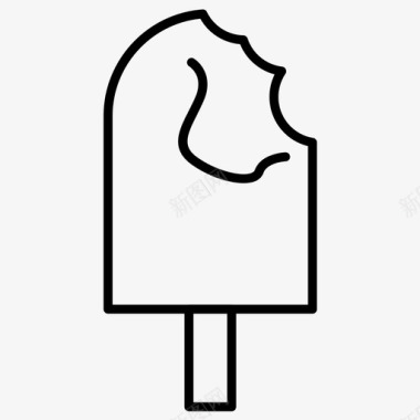 冰食物冰淇淋图标