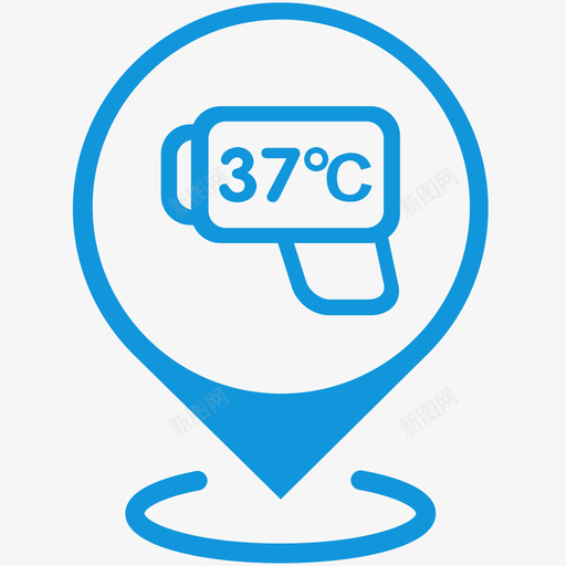 自动测温仪2svg_新图网 https://ixintu.com 探热器 测温仪 自动