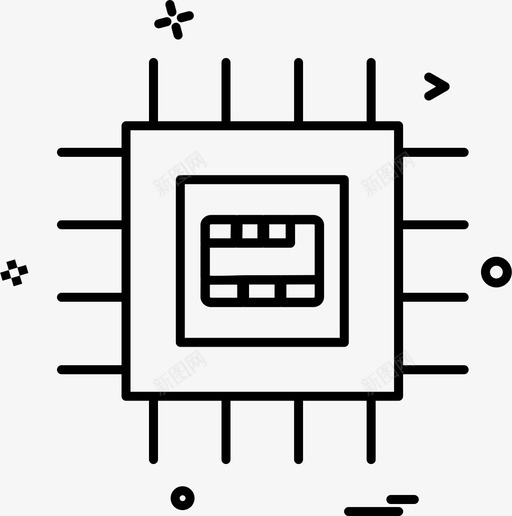 微芯片电路板电路svg_新图网 https://ixintu.com 芯片 电路板 电路 处理器
