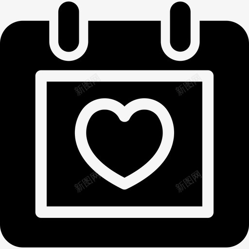 婚礼日日历日期svg_新图网 https://ixintu.com 婚礼 日日 日历 日期 爱情 实心 图标