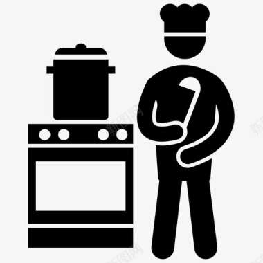 烹饪专家烹饪大师厨师图标