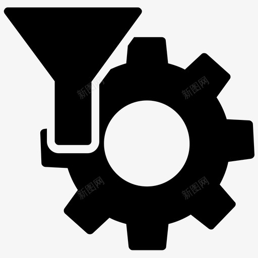 数据过滤cog数据过滤器svg_新图网 https://ixintu.com 数据 过滤 过滤器 数据挖掘 数据库 管理 隧道 科学 线图 图标