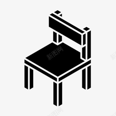 椅子婴儿座椅家具图标
