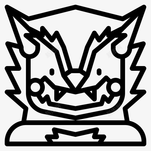 狼人怪物月亮svg_新图网 https://ixintu.com 狼人 怪物 月亮 万圣节