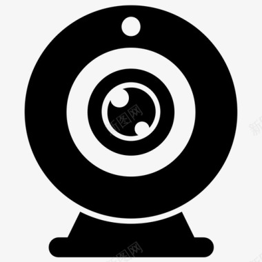 网络摄像机计算机摄像机在线摄像机图标