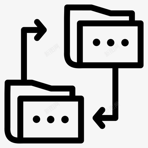 数据共享连接数据库svg_新图网 https://ixintu.com 共享 数据 连接 数据库 文件夹