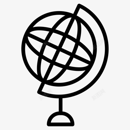 全球地球办公室svg_新图网 https://ixintu.com 地球 全球 办公室 世界 数字 营销 线图 图标