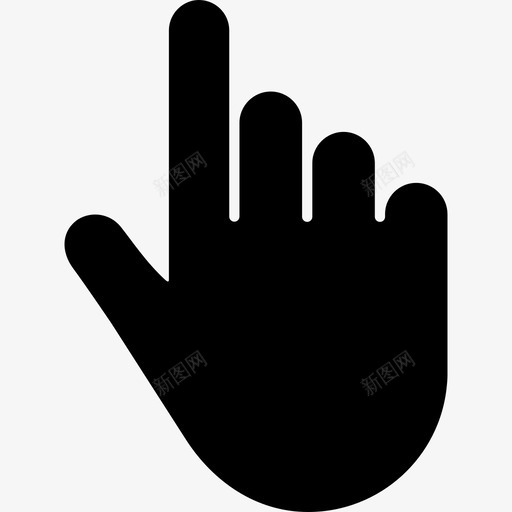 指向手手势指针svg_新图网 https://ixintu.com 指向 手势 手指 指针 点击 向上