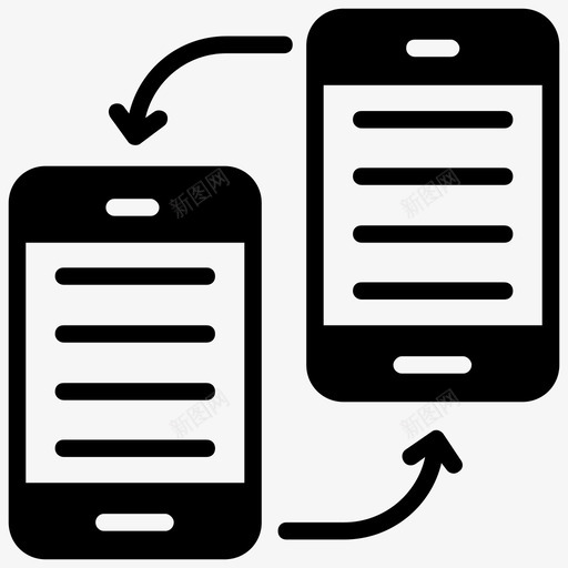 数据传输数据共享移动蓝牙svg_新图网 https://ixintu.com 数据传输 文件 数据 共享 移动 蓝牙 导出 交换 项目管理 字形 图标