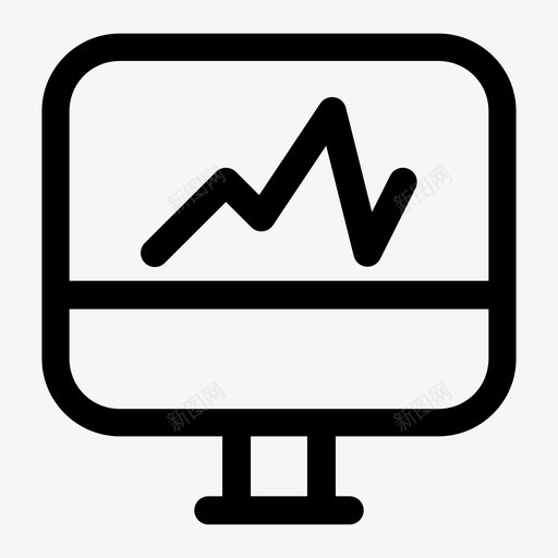 图表监视器分析数字svg_新图网 https://ixintu.com 图表 监视器 分析 数字显示 财务 信息