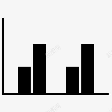 直方图科学深色图标