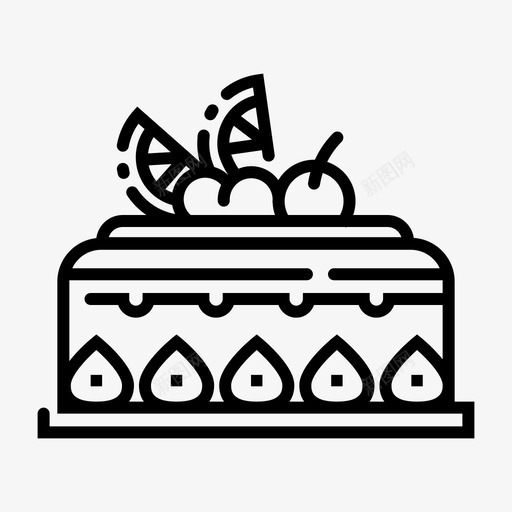 水果蛋糕面包店甜点svg_新图网 https://ixintu.com 甜点 水果 蛋糕 面包店