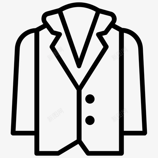 大衣毛皮领子长外套svg_新图网 https://ixintu.com 冬天 大衣 毛皮 领子 外套 衣服