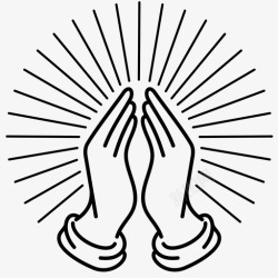 希望之手祈祷之手信仰宽恕高清图片