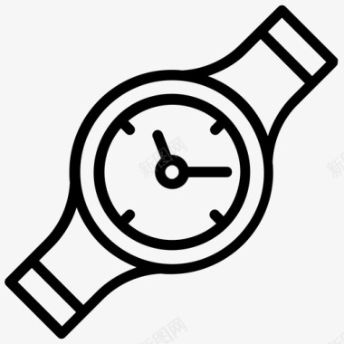 手表计时器父亲节线图标图标