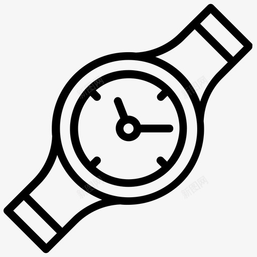 手表计时器父亲节线图标svg_新图网 https://ixintu.com 手表 计时器 父亲节 线图 图标