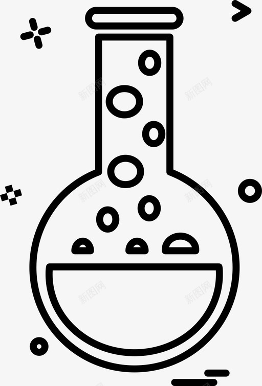 烧杯化学品锥形烧瓶svg_新图网 https://ixintu.com 烧杯 化学品 锥形 烧瓶 实验室