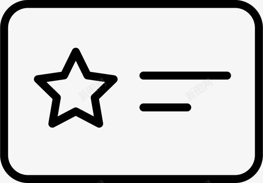 星星卡片描述图标