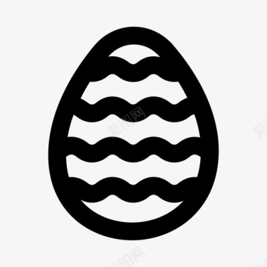 复活节基督教鸡蛋图标