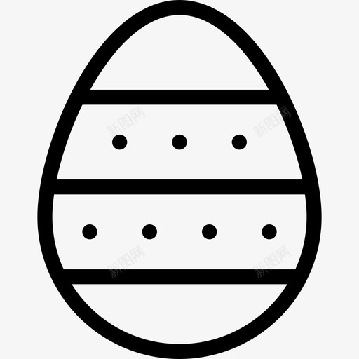paschal蛋设计节日svg_新图网 https://ixintu.com 蛋蛋 设计 节日 场合 复活节 线图 图标