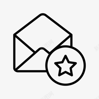 收藏夹邮件信封信件图标