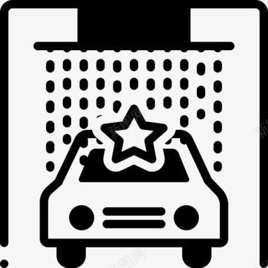 汽车水疗清洁清洗图标