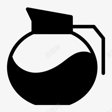 咖啡壶罐壶图标