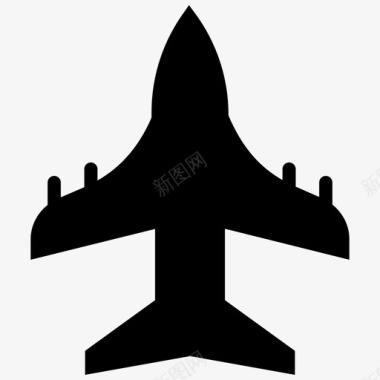 战斗机喷气式飞机军用喷气式飞机图标