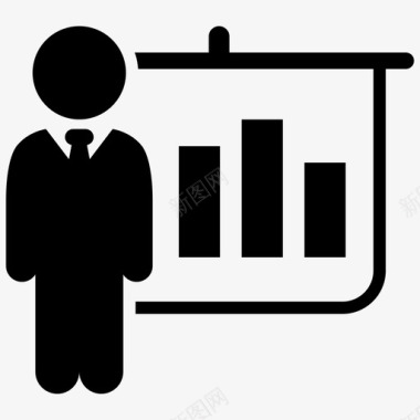 演示业务商人图标