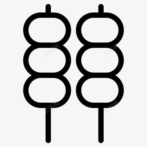 棉花糖食物烤架svg_新图网 https://ixintu.com 棉花糖 食物 烤架 派对 沙爹 新年 系列