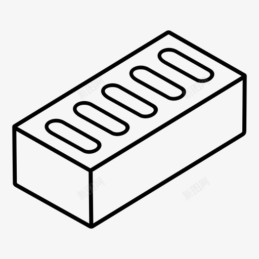 多孔砖建材孔洞svg_新图网 https://ixintu.com 多孔 建材 孔洞 单砖 墙体