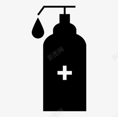 瓶子卫生用品洗发水图标