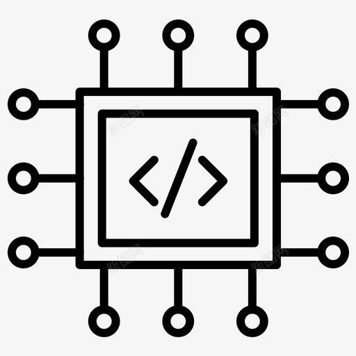 处理器电路代码svg_新图网 https://ixintu.com 处理器 电路 代码