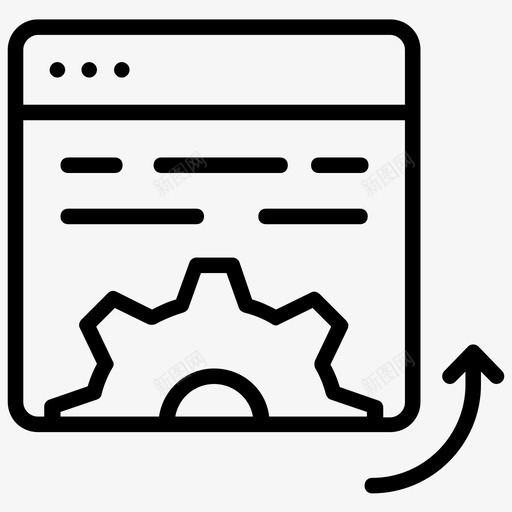 网页开发编码登录页svg_新图网 https://ixintu.com 网页 开发 开发网 编码 登录 编程 设置 产品管理 线图 图标