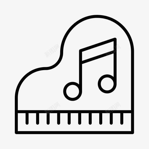 钢琴音响大钢琴svg_新图网 https://ixintu.com 钢琴 音乐 音响 乐器