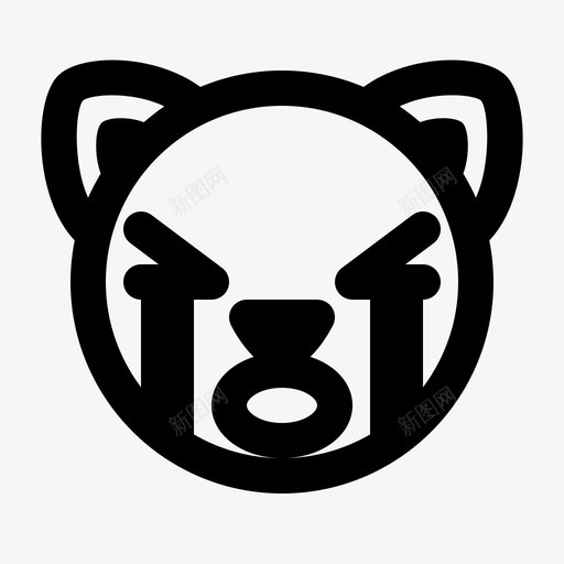 猫表情图哭动物可爱svg_新图网 https://ixintu.com 表情 图哭 动物 可爱 符号