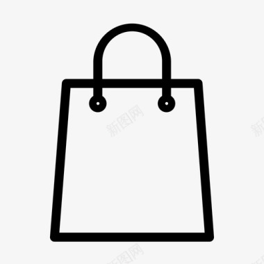 购物袋电子商务产品图标
