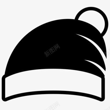 毛线帽配件服装图标