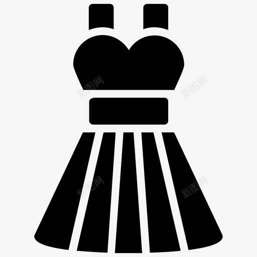 连衣裙衣服女装svg_新图网 https://ixintu.com 夏威夷 连衣裙 衣服 女装 女士 时装 服装 符号 雕文 图标