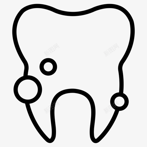 牙齿缺口牙科svg_新图网 https://ixintu.com 牙科 牙齿 缺口 牙医 口腔 医疗 线图 图标