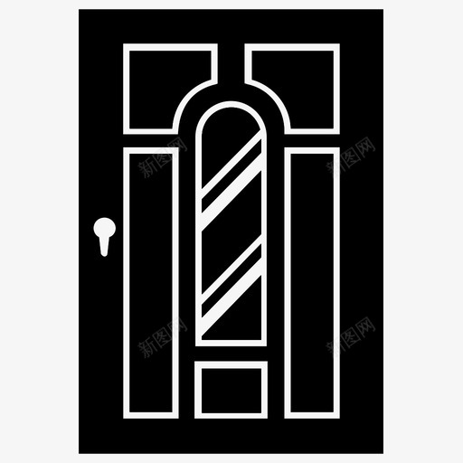 门入口门出口门svg_新图网 https://ixintu.com 家庭 入口 出口 办公室 内部 家具 字形 图标