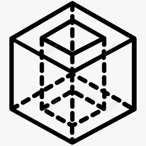 三维设计二维设计二维形状svg_新图网 https://ixintu.com 三维设计 二维 形状 设计 三维 几何图形 五边形 线条 图标