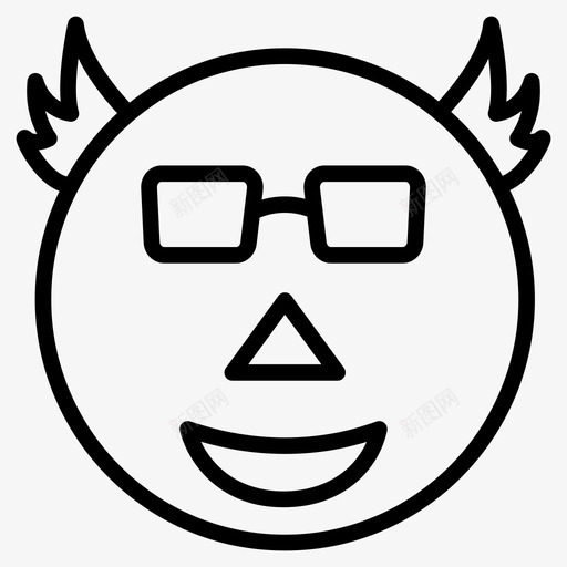 酷老板表情符号svg_新图网 https://ixintu.com 表情 符号 老板 笑脸 第二